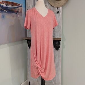 NWT Miselon T-shirt Dress With Twist Front
